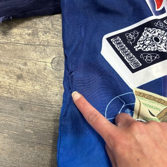 Texas Hold em Button Up Shirt Men Size XL Vintage‎ JET Strtwr AOP Polyester (33) - Picture 12 of 12